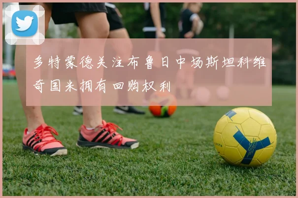 多特蒙德关注布鲁日中场斯坦科维奇国米拥有回购权利